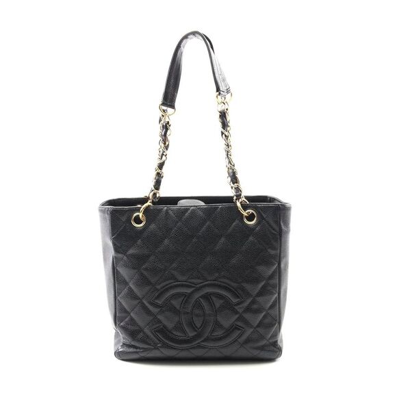 Chanel Matelasse PST Tote Bag Black Leather - Picture 1 of 6